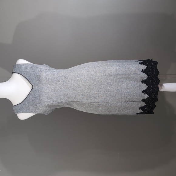 Altar'd State Grey and Black Lace Sheath Dress - Picture 1 of 7